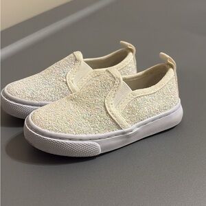 Cat & Jack Glittery Cream Kids Sneakers